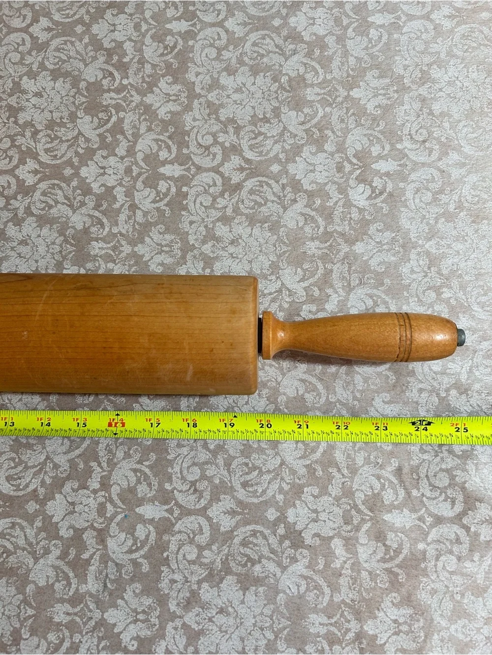 Rowoco~ Extra Large 25” Vintage Maple Hardwood USA Rolling Pin